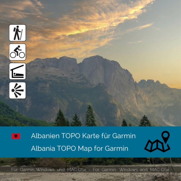 Albania TOPO Garmin map Download