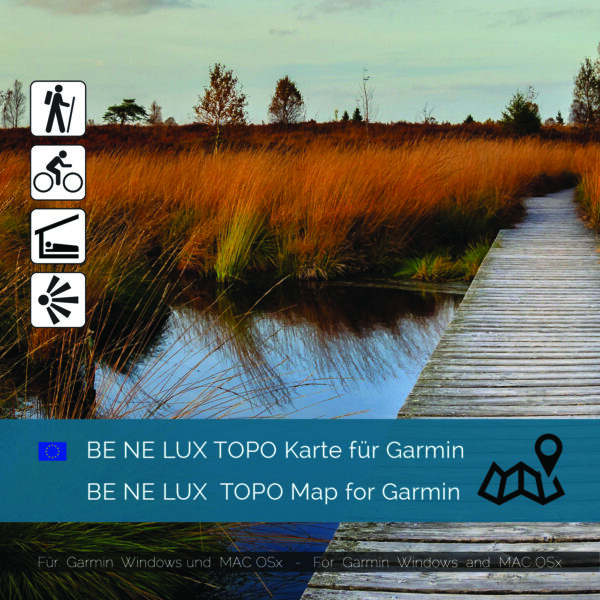 Topographic Map BeNeLux Garmin