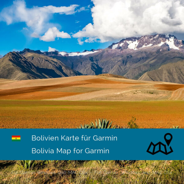 Bolivia - Download GPS Map for Garmin PC & Mac