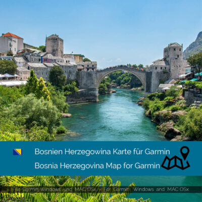 Bosnia Herzegovina - Download GPS Map for Garmin PC & MAC