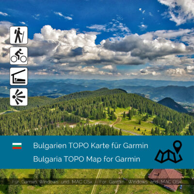 Bulgaria TOPO Garmin map Download