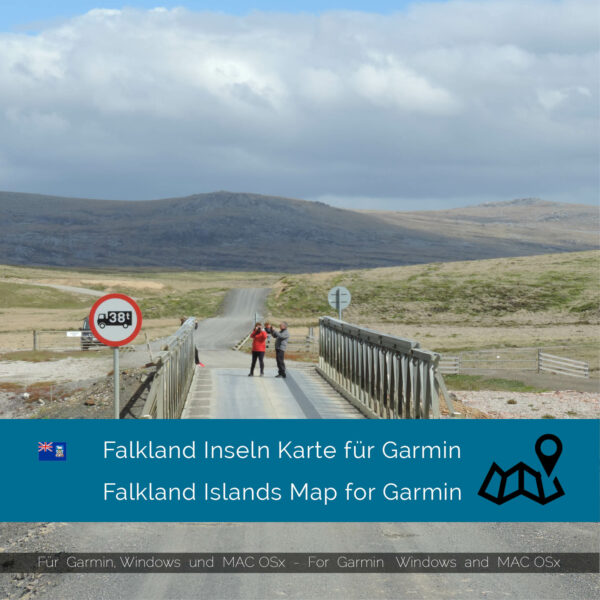 Falkland Islands - Download GPS Map for Garmin PC & Mac