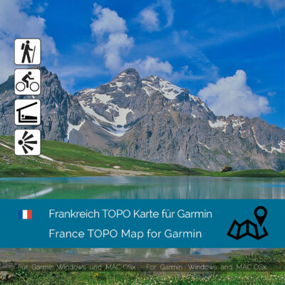 Download topographic map France for Garmin