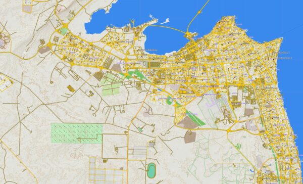 Topographic map Garmin sample GCC States DEM map