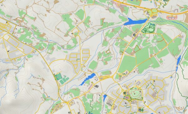 Topographic map Garmin sample GCC States DEM map