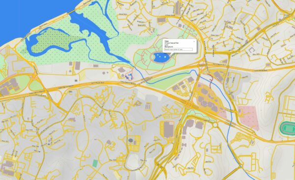 Topographic map Garmin sample GCC States DEM map