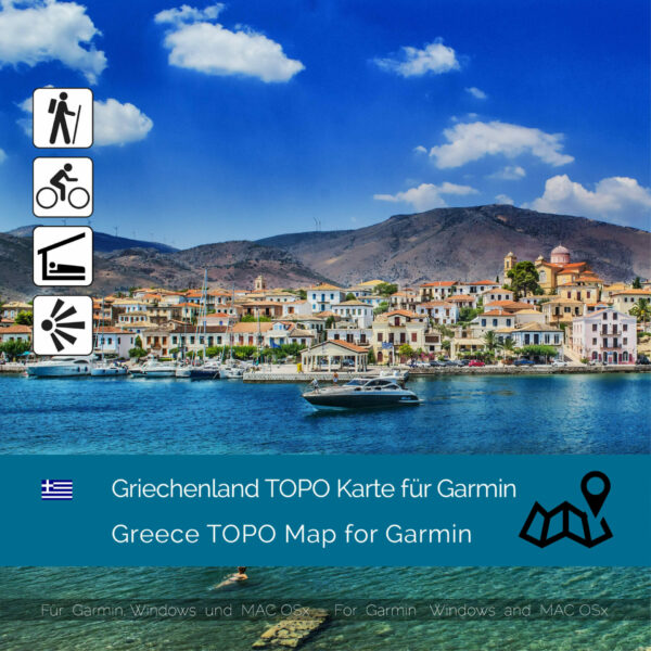 Topographic Map Greece for Garmin Download