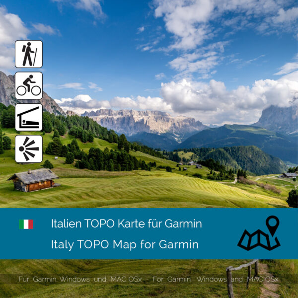 Italy TOPO Garmin map Download