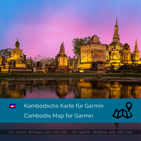 Cambodia - Download Map for Garmin PC & MAC | Garmin WorldMaps