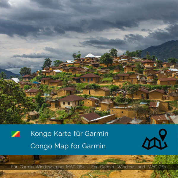 Congo - Download GPS Map for Garmin PC & MAC