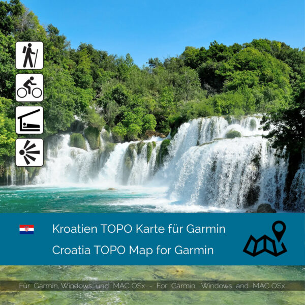 Croatia TOPO Garmin map Download