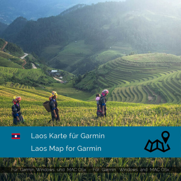 Laos - Download GPS Map for Garmin PC & MAC