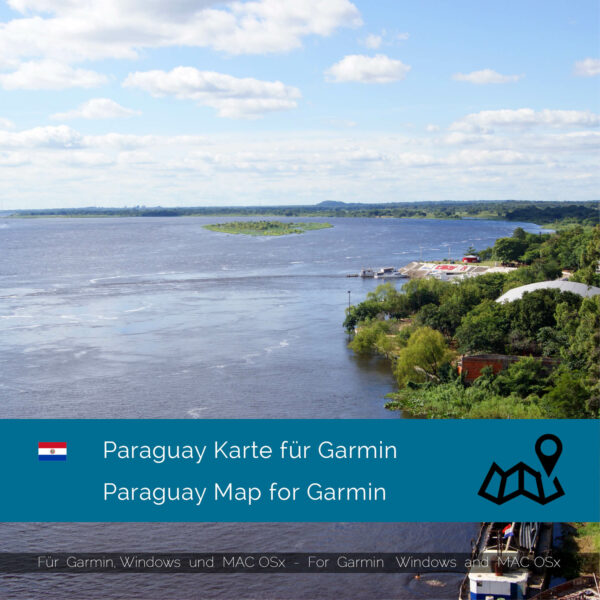 Paraguay - Download GPS Map for Garmin PC & Mac