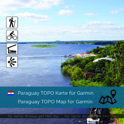 Paraguay Topographic Map Garmin