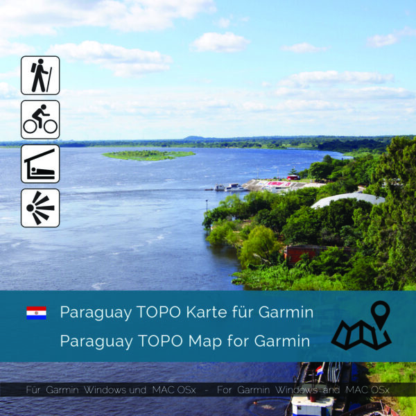 Paraguay Topographic Map Garmin