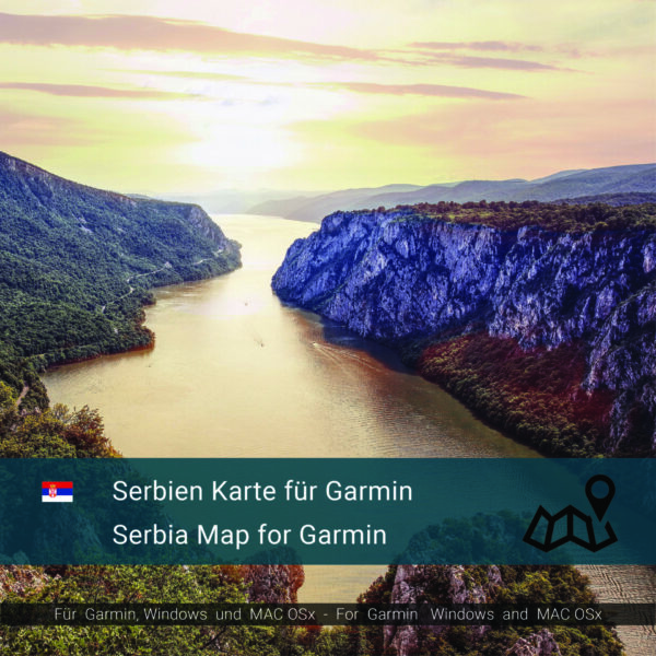 Serbia map for Garmin