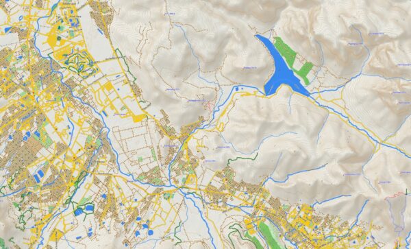 Africa topographic map for Garmin Map Sample