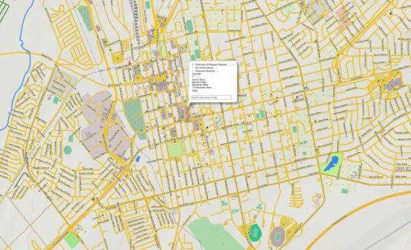 Africa topographic map for Garmin Map Sample