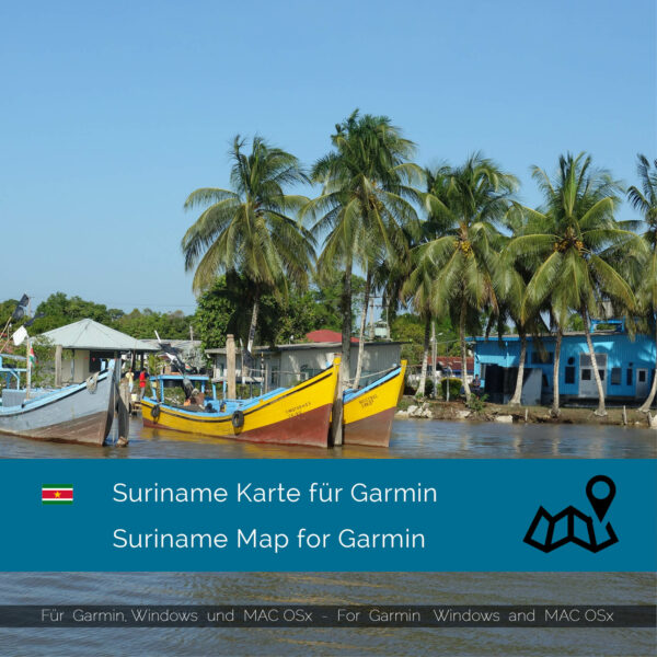 Suriname - Download GPS Map for Garmin PC & Mac