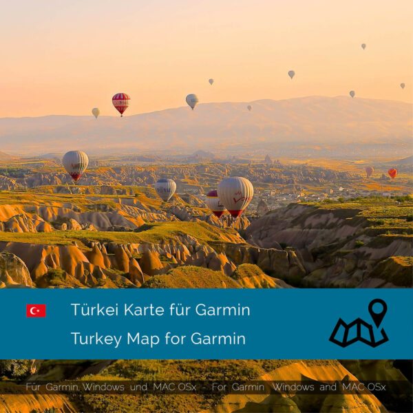 Turkey - Download GPS Map for Garmin PC & MAC