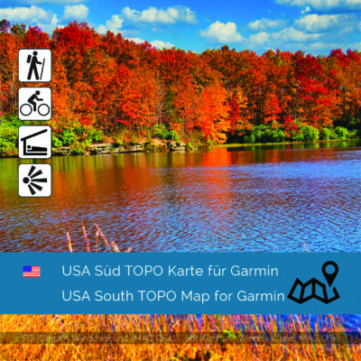 USA South - Download GPS Map for Garmin PC & MAC