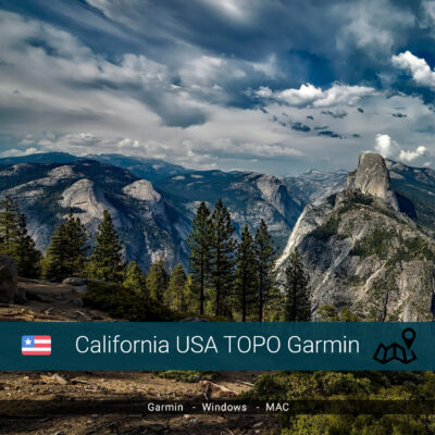 California USA Topographic Map Garmin