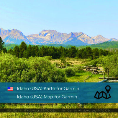 Idaho (USA) Map Garmin