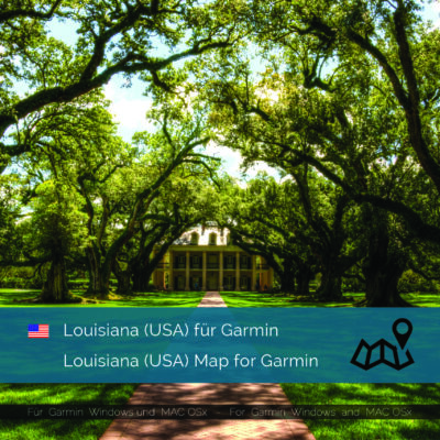 Louisiana (USA) Map for Garmin