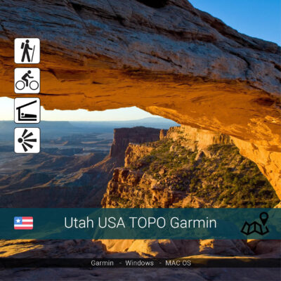 Utah USA Topographic Map Garmin