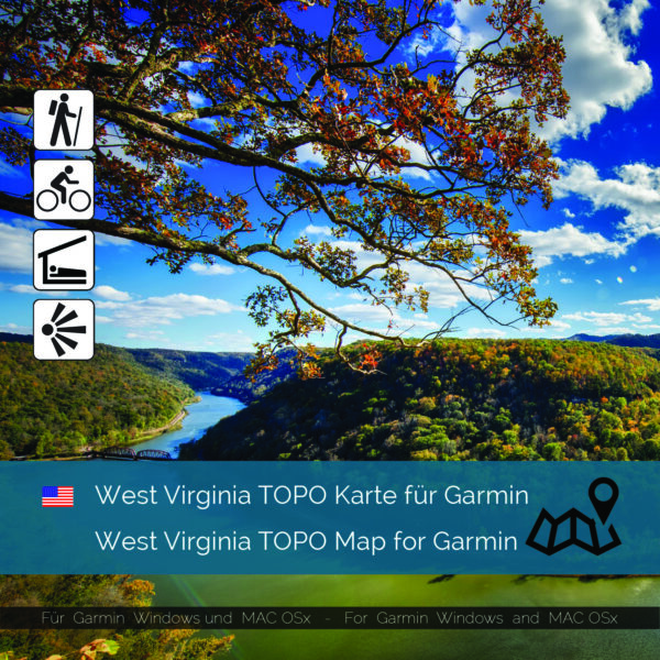 West Virginia Topographic Map Garmin